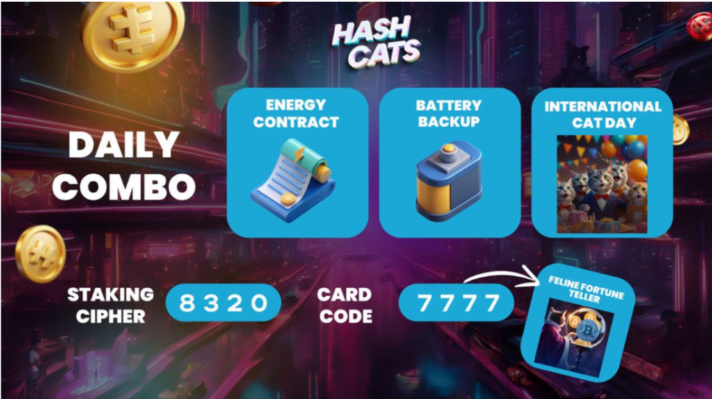 HashCats Daily Combo & Cipher Staking 25 September 2024