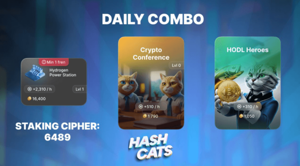 HashCats Daily Combo & Cipher Staking 28 September 2024