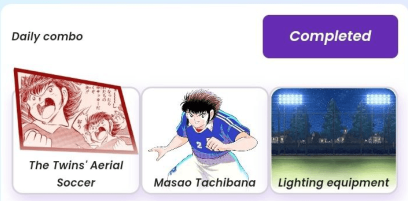 Captain Tsubasa Daily Combo 21/22 October 2024