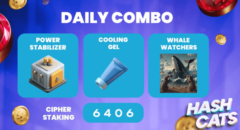 HashCats Daily Combo & Cipher Staking 25/26 October 2024