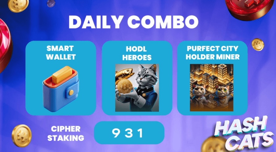 HashCats Daily Combo & Cipher Staking 28/29 October 2024