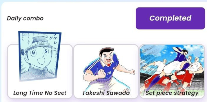 Captain Tsubasa Daily Combo 29/30 October 2024