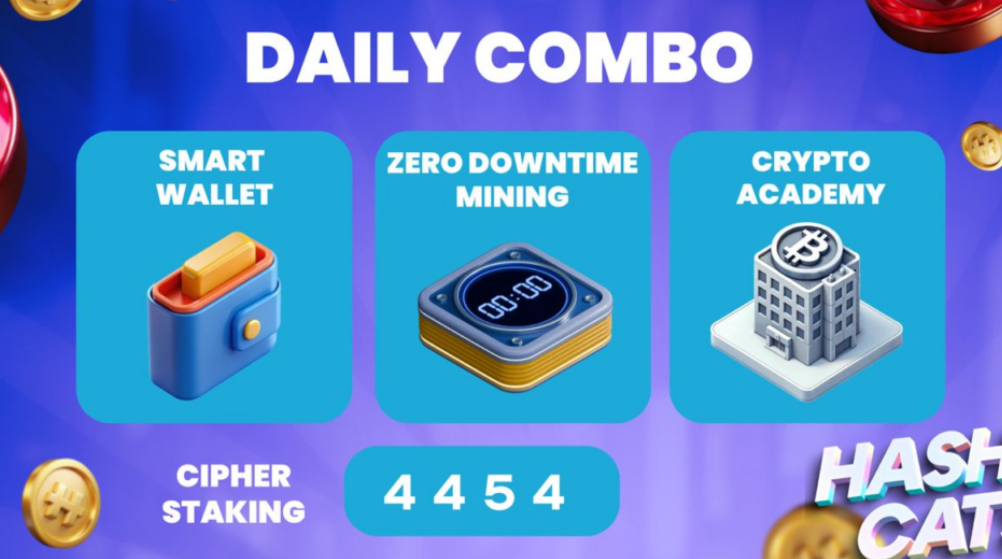 HashCats Daily Combo & Cipher Staking 3 November 2024