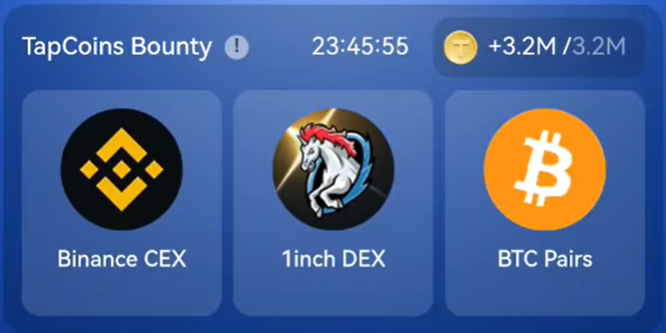 TapCoins Bounty Daily Combo 6 November 2024