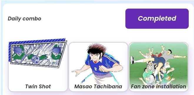 Captain Tsubasa Daily Combo 6/7 Novemer 2024