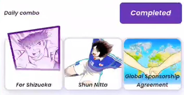 Captain Tsubasa Daily Combo 7/8 November 2024