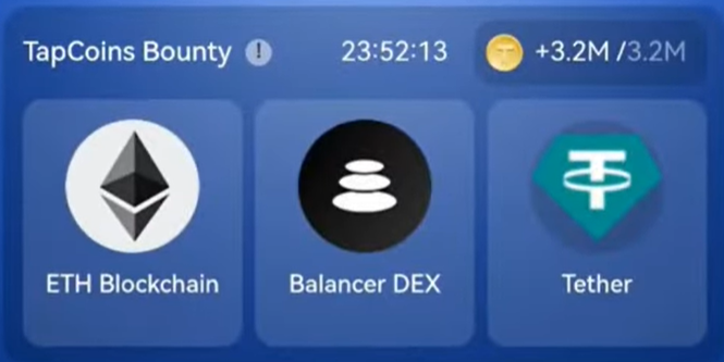 TapCoins Bounty Daily Combo 15 November 2024