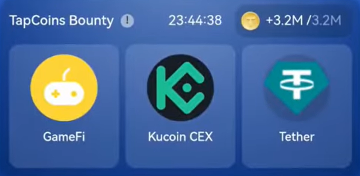 TapCoins Bounty Daily Combo 26 November 2024