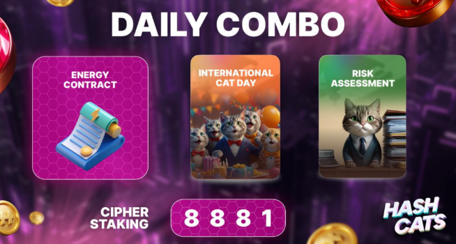 Cat Gold Miner Daily Treasure Combo 30 November 2024