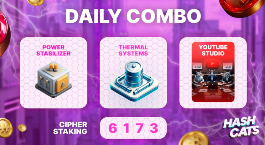 HashCats Daily Combo & Cipher Staking 6 December 2024