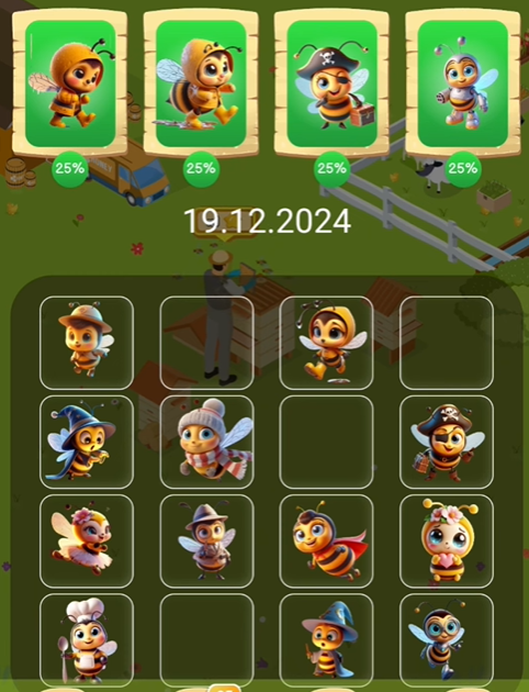 Bee Harvest Daily Combo 19 December 2024