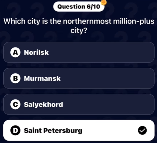 City Holder Daily Quiz 27/28 December 2024