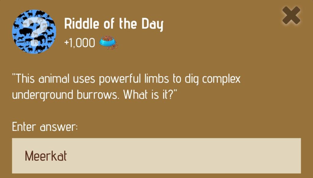 Zoo Riddle of the Day 23/24 December 2024