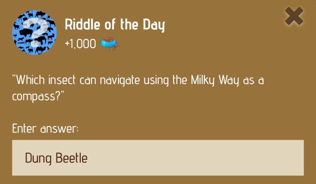 Zoo Riddle of the Day 25/26 December 2024