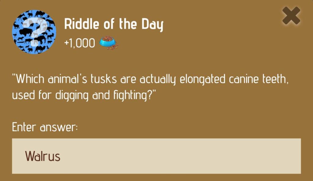 Zoo Riddle of the Day 26 December 2024