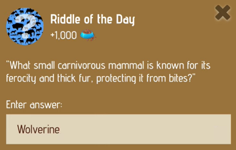 Zoo Riddle of the Day 1 January 2025