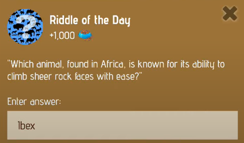 Zoo Riddle of the Day 5 January 2025