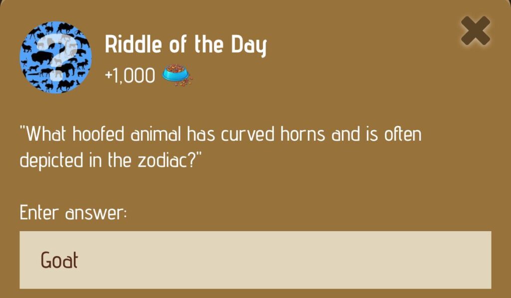 Zoo Riddle of the Day 12/13 January 2025