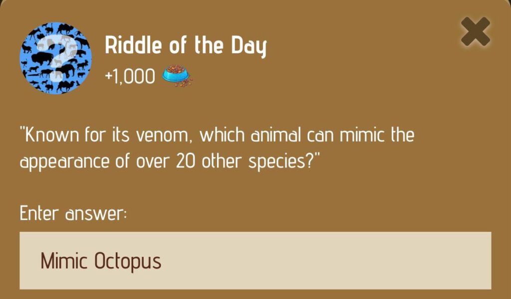 Zoo Riddle of the Day 15 January 2025