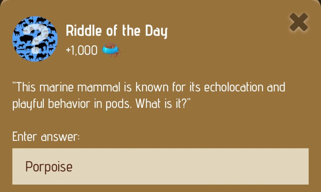 Zoo Riddle of the Day 17/18 January 2025