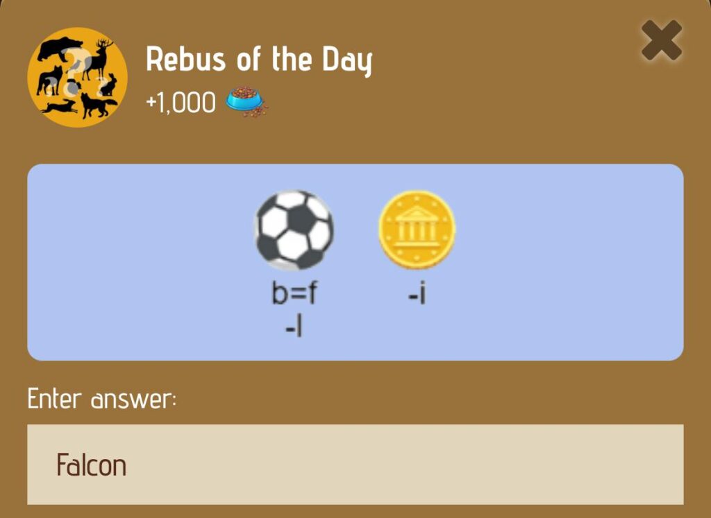 Zoo Rebus Of The Day 19/20 January 2025