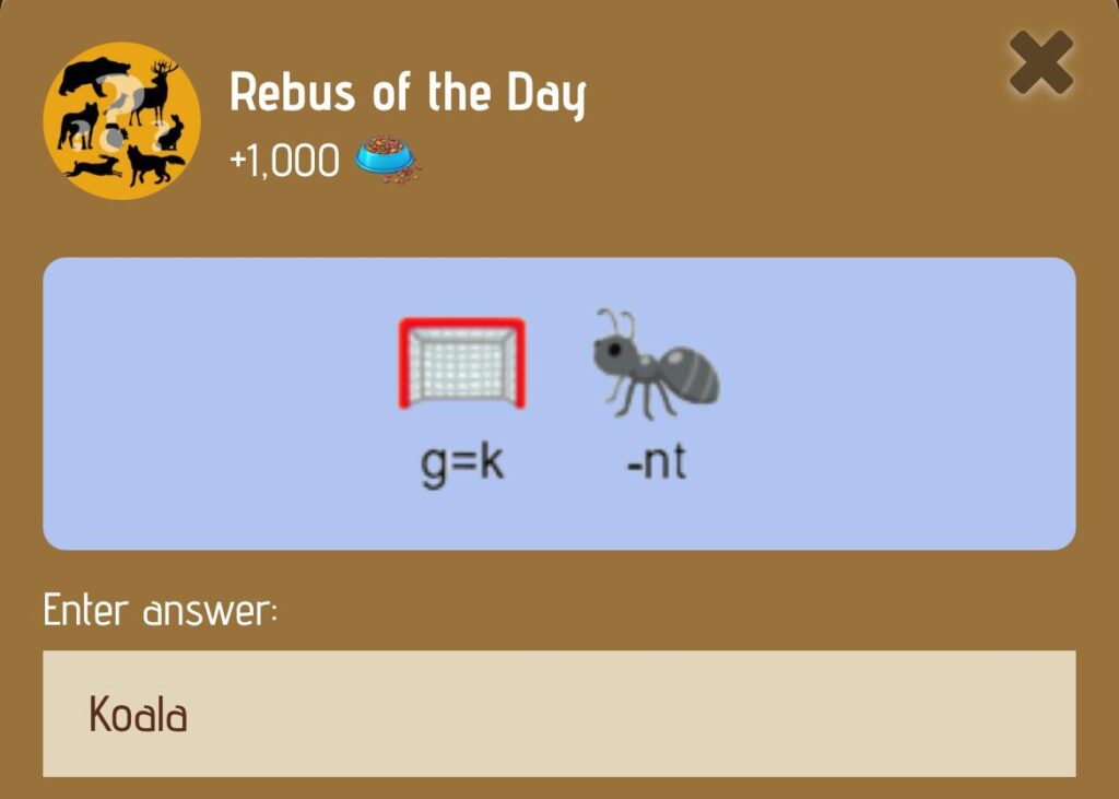 Zoo Rebus Of The Day 21 January 2025