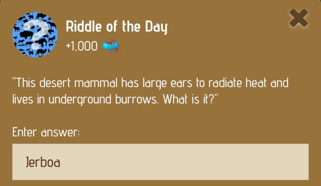 Zoo Riddle of the Day 25 January 2025