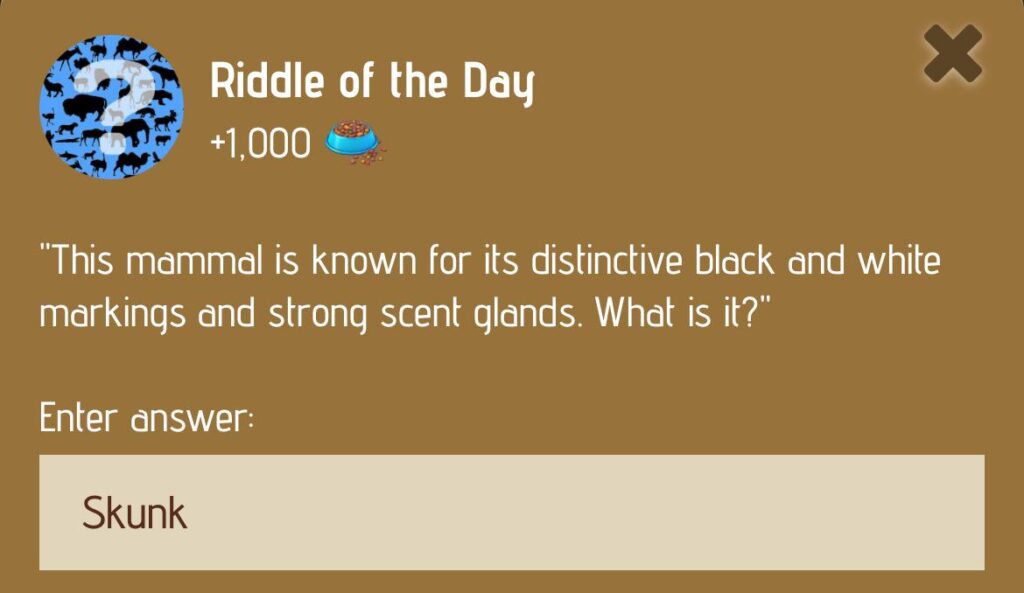 Zoo Riddle of the Day 26 January 2025