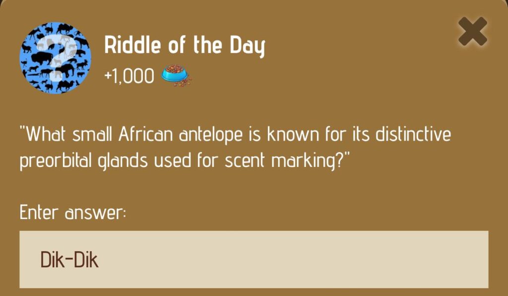 Zoo Riddle of the Day 29 January 2025