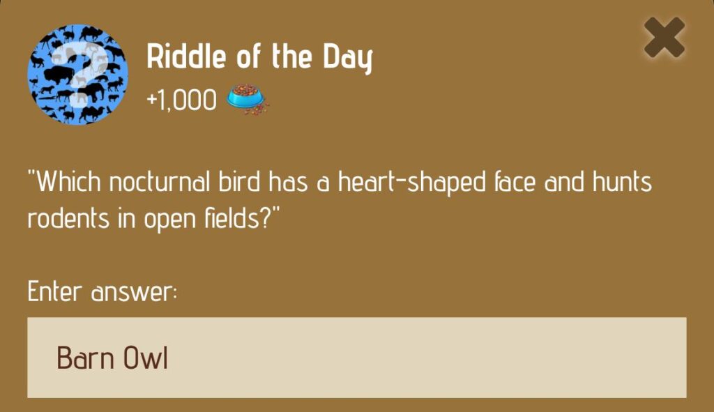 Zoo Riddle of the Day 31 January 2025