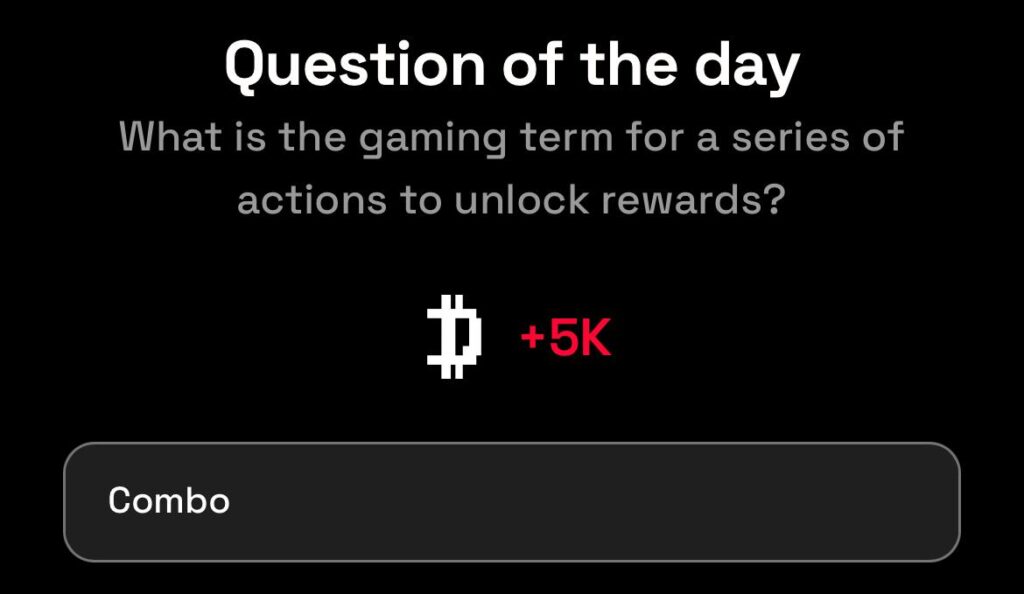 What is the gaming term for a series of actions to unlock rewards?